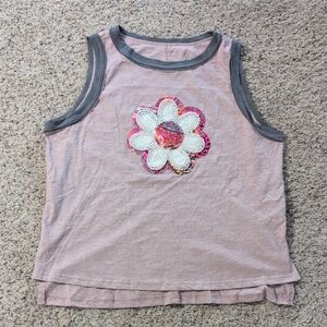Adorable Shein Tank Top with Floral Patch Sz XL